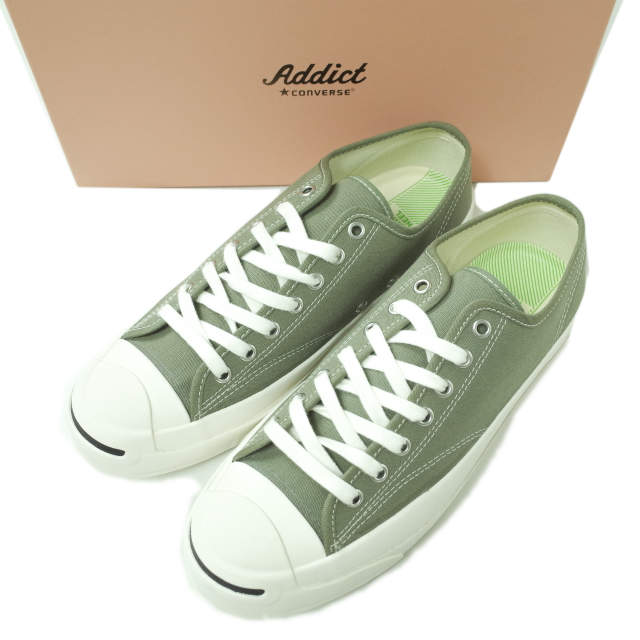 CONVERSE ADDICT コンバースアディクト JACK PURCELL CANVAS ジャックパーセル キャンバス 1CL858 US8(26.5cm) KHAKI ローカット スニーカー シューズ【新古品】【中古】【CONVERSE ADDICT】