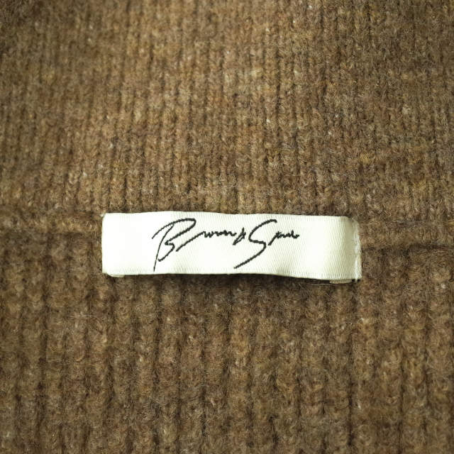 Brown&Street ブラウンアンドストリート ハーフジップニットプルオーバー BS4200096 Free ブラウン セーター Brown and Street トップス【中古】【Brown&Street】