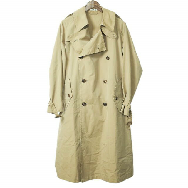 AURALEE オーラリー 20SS 日本製 FINX POLYESTER BIG TRENCH COAT フィンクスポリエステル ビッグトレンチコート A20SC01FP 3 BEIGE アウター【中古】【AURALEE】