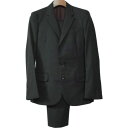 ISAMU KATAYAMA BACKLASH イサムカタヤマバックラッシュ 日本製 THE WOOL SUIT ウール2Bジャケット スラックス 1305-03/1305-01 1(S) BLACK スーツ セットアップ【中古】【ISAMU KATAYAMA BACKLASH】