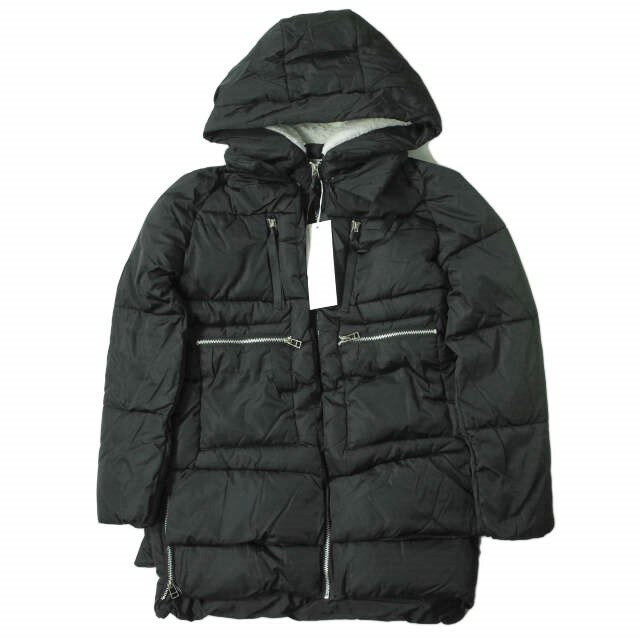 no brand Ρ֥ ܥդ աǥåɥߥ꥿꡼󥳡 L BLACK  ZIP ڿʡۡšۡno ...