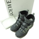 LOEWE ロエベ Suede Trimmed Hiking Boots スエードハイキングブーツ 58 20 05 45(30.5cm) グレー シューズ【中古】【LOEWE】