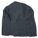 ANATOMICA アナトミカ フランス製 AEROMECANO - LINEN アエロメカノ リネンノーカラーダブルジャケット 2 NAVY ワーク アウター【中古】【ANATOMICA】 2