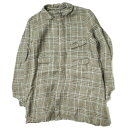 ANATOMICA アナトミカ フランス製 ARTHUR - LINEN PLAID アルチュール チェックリネンダスターコート 2 BEIGE ステンカラー アウター【中古】【ANATOMICA】