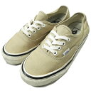 VANS バンズ STYLE 44 AUTHENTIC DX オーセンティック US5.5(23.5cm) BEIGE キャンバス Anaheim Factory Collection スニーカー シューズ【中古】【VANS】