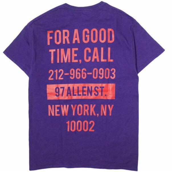 THE GOOD COMPANY ザ グッドカンパニー GOOD TIME T-SHIRT ロゴプリントTシャツ M パープル クルーネック 半袖 TEE トップス