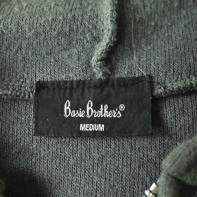 Basie Brother’s 日本製 フリースジップアップパーカー M グレー トップス【中古】【Basie Brother’s】