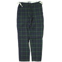 KENNETH FIELD ケネスフィールド 日本製 CEREMONY TROUSER - SEERSUCKER PLAIDS シアサッカーセレモニートラウザーパンツ S ブラックウォッチ 側章 サイドライン ベイカー チェック ボトムス【中古】【KENNETH FIELD】