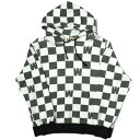 WEIRDO EBA[h { CHECKER SWEAT HOODIE `FbJ[p^[ XEFbgvI[o[p[J[ WRD-14-AW-14 S ubN gbvXyÁzyWEIRDOz