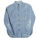 WACKO MARIA R}A { Chambray Work Shirt Vu[[NVc M BLUE  The Guilty Parties gbvXyÁzyWACKO MARIAz