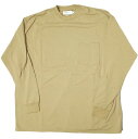 Graphpaper グラフペーパー 18AW 日本製 L/S Pocket Sweat Tee ロングスリーブポケットスウェットTシャツ GM183-70078 Free BEIGE 長袖 トップス【中古】【Graphpaper】