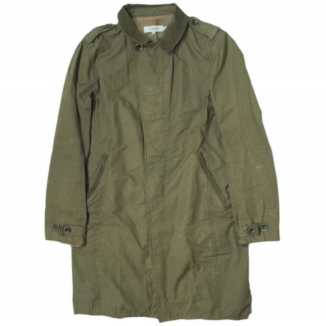 nonnative ノンネイティブ 日本製 OFFICER COAT - C/P TWILL WAX COATED ワックスコーティング オフィサーコート NN-J1901 0 OLIVE ステンカラー ミリタリー アウター【中古】【nonnative】