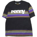 kolor カラー 日本製 度詰ボーダー天竺TEE 18SCM-T02203 3 BLACK 半袖 penny Tシャツ トップス【中古】【kolor】