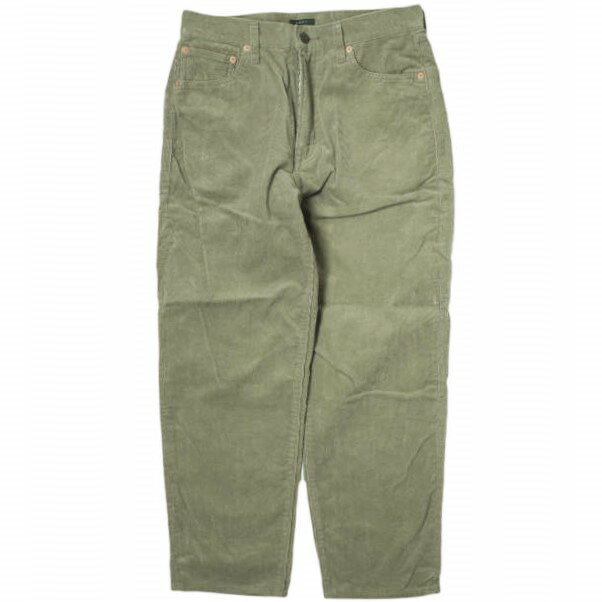 LENO リノ 21AW 日本製 5P TAPERED CORDUROY PANTS テーパードコーデュロイパンツ H2102-PT003 32 KHAKI ボトムス【中古】【LENO】