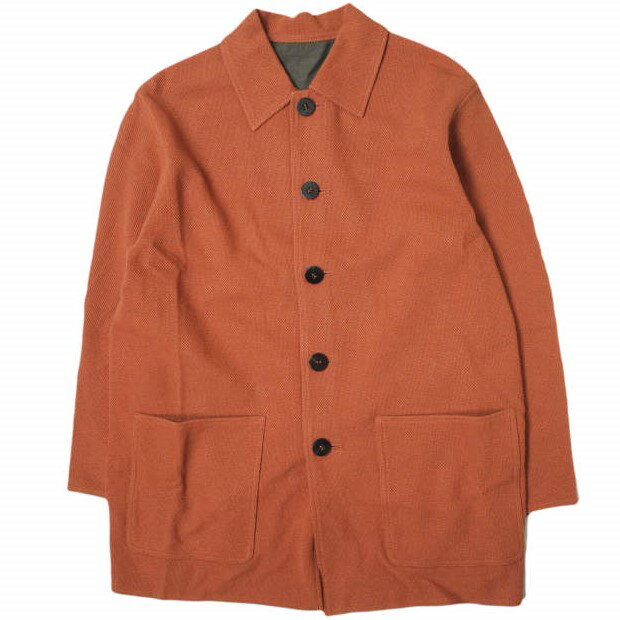 Cale カル 22SS 日本製 COTTON LINEN HALF COAT コットンリネンハーフコート C221U03C01 3 BROWN 鹿の子 カバーオール アウター