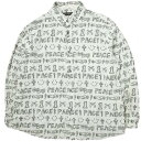 roarguns ロアーガンズ 23SS 日本製 GRAFFITI PRINT SHIRT グラフィックプリントシャツ 23SGS-03 2 WHITE 長袖 ...