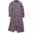 AKANE UTSUNOMIYA x FRED PERRY アカネウツノミヤ フレッドペリー 別注 Print Shirt Dress コットンシルク チェッカープリントシャツドレス F8469 Free PINK/BLACK ワンピース トップス