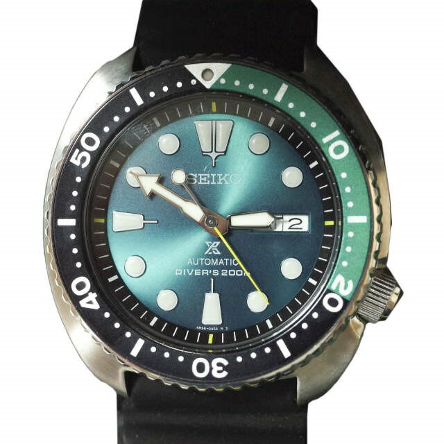 SEIKO セイコー アジア3500本限定 Prospex Diver Green Turtle プロスペックス 3rd復刻 グリーンタートル SRPB01K1 エメラルドグリーン エメラルドグリーン文字盤 ウォッチ 腕時計 自動巻き 逆輸入【新古品】【中古】【SEIKO】