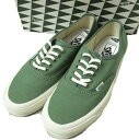 VANS x Pilgrim Surf Supply バンズ ピルグリム サーフ サプライ 別注 AUTHENTIC LX オーセンティック US9(27cm) GREEN/MARSHMALLOW キャンバス Vault OG スニーカー シューズ【中古】【VANS × Pilgrim Surf Supply】