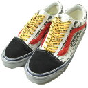 GALLERY DEPT. x VAULT by VANS ギャラリーデプト ボルト バイ ヴァンズ 23SS 別注 OG OLD SKOOL LX オールドスクール US9(27cm) BLK/TRUE WHT Good Luck スニーカー シューズ【中古】【GALLERY DEPT. × VAULT by VANS】