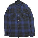 ISAMU KATAYAMA BACKLASH イサムカタヤマバックラッシュ 23SS 日本製 RAYON ORIGINAL CHECK SHIRT L/S レーヨンチェックシャツ 2050-01 L BLUE 長袖 トップス