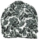 Danke Schon ダンケシェーン 23SS 日本製 Chiffon Cut Jacket ボタニカル柄 シャツジャケット Free ブラック 長袖 開襟 オープンカラー トップス【中古】【Danke Schon】