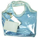 SEE BY CHLOE シーバイクロエ PVC HAND BAG ポリ塩化ビニールクリアハンドバッグ チャーム＆ポーチ付き S992593N Lt.Blue スケルトン カバン【新古品】【中古】【SEE BY CHLOE】