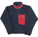 PATAGONIA パタゴニア 17AW CLASSIC RETRO-X JACKET クラシックレトロXジャケット 23056 XS ネイビー/レッド ボア フリース カーディガン アウター【中古】【PATAGONIA】