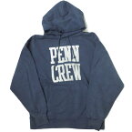 BEAMS ビームス 21AW ルーズカレッジスウェットパーカー 11-13-4472-146 S NAVY プルオーバー PENN CREW ペンシルベニア大学 トップス【中古】【BEAMS】