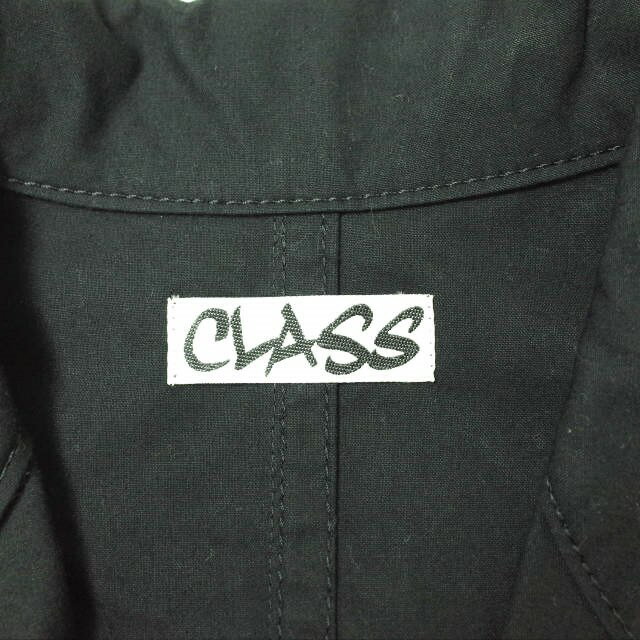 CLASS クラス 日本製 後付けポケット ショップコート 46 BLACK チェスター アウター【中古】【CLASS】