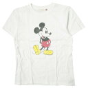 GOOD ROCK SPEED x BEAMS LIGHTS グッドロックスピード ビームスライツ 別注 ミッキープリントTシャツ Free ホワイト 半袖 DISNEY トップス