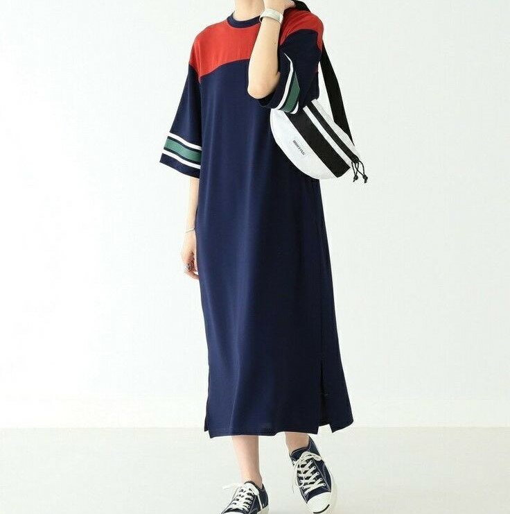 GOOD ROCK SPEED x BEAMS BOY グッドロックスピード ビームスボーイ 別注 フットボールワンピース Free ネイビー ナンバリング 21 トップス【中古】【GOOD ROCK SPEED × BEAMS BOY】