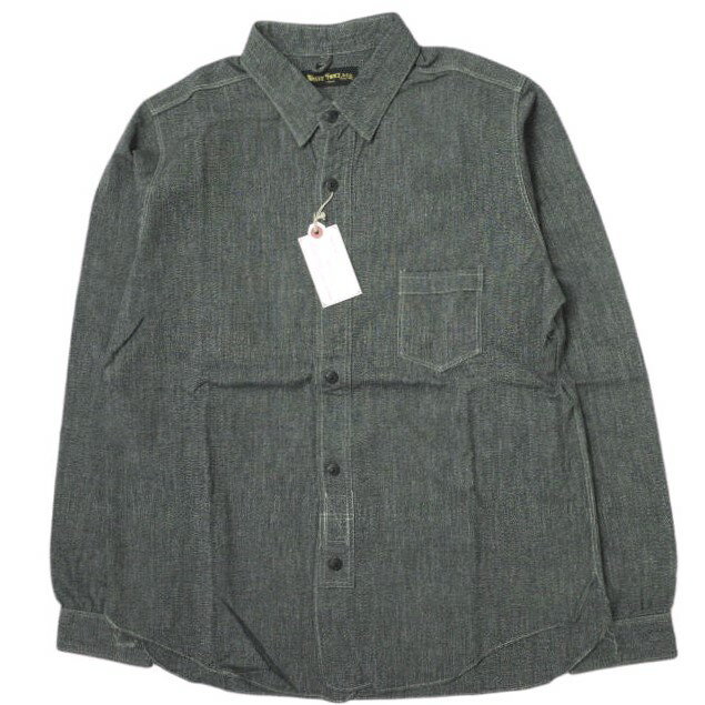 WASTE TWICE ウェストトゥワイス 日本製 BLACK CHAMBRAY SHIRTS ブラックシャンブレーシャツ WT-n.s.h-mp04 40 長袖 masterpiece TAILOR MADE トップス【新古品】【中古】【WASTE TWICE】