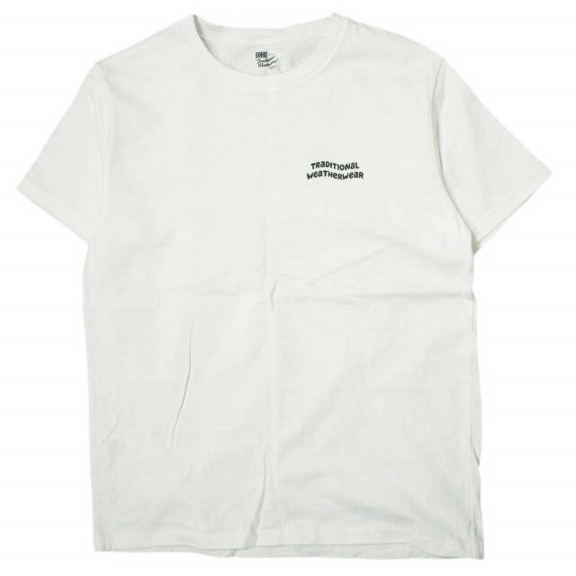 Traditional Weatherwear トラディショナルウェザーウェア 22SS 日本製 WAVE LOGO T-SHIRT ウェーブロゴTシャツ Q221MJPO0228WA S オフホワイト 半袖 マッキントッシュ トップス