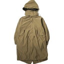 ATONの AIR VENTILE FISHTAIL COAT(CMAGYW0901)です。2016AWにデビューした注目のブランド、ATON。 シンプルでリアル・スタンダードなアイテムを展開しています。 ■デザイン 通常は中綿のキルティングだが、これはウールライナーを採用。 米軍の極寒防寒衣料の51年型モデル、PARKA SHELL M-1951・・通称「M-51」をベースに開発したフィッシュテールコート。その名の通り背面裾は中央が長くなり魚の尻尾のように見えるデザイン。スナップボタンを留めて水平にし、丈を調整することができる。操作性を高めるために大型のスライドファスナーつき防寒能力を高めるために比翼でファスナーを覆う。ポケットがフラップ式なのは雨を防ぐため。腰と裾ののドローコードはもちろんサイズのアジャストのため、と同時に裾のドローコードははためきを防ぐために太ももに巻きつけることもできる。フィッシュテールコートのディテールはとことん機能を追求したもの。ATONではこのディテールを忠実に再現しながらも都市生活で活きる仕様にアップデート。フードとライナーが簡単に取り外せるアタッチメントタイプ。春先は一枚でさらりと羽織り、真冬には冷たい風をブロックするシールドコートとして。通常は中綿のキルティングで作られるライナーは、ウールで。ナチュラルで柔らかいシワが特徴で、生地が薄く、軽量なうえ形状保持性を高める特殊加工を施した生地を採用しているため、外側はコンパクトに持ち運ぶことが出来ます。 ■素材 石川県能美市にて織り上げられたファブリック。 天然繊維のような「生きている」素材感を機能糸でクリエイトしたATONシグネチャーマテリアル。ナイロンとポリエステルの熱収縮率の違いを生かし、環境の変化により表情が変わっていく様を楽しむことのできる糸を高密度に織り込むことにより、独特の風合いを表現。ライナーはウール素材でしっかりと保温性が伴うので、年間を通じて着用することができます。 参考定価：97,900円 型番：CMAGYW0901 サイズ：04(M) 肩幅61cm 身幅69cm 袖丈60cm 着丈前105cm 後115cm カラー：ブラウン 素材：本体：ポリエステル70％ ナイロン30% ファー素材 基布 綿100％ パイル モヘヤ100％ 皮革部分 牛革 ライナー：ウール90%ナイロン10% 【コンディションランク:B】 S 新品同様の商品(タグ付,袋付きなど) A 目立つ使用感、キズ、汚れが無い物 B 多少の使用感が見られるもの、 一般的USED品レベル。 C 使用感があるもの D 目立つ使用感、キズ、汚れがある物 E 使用に支障があるダメージがある物 →他のATONを探すお買物ガイド ※お買物ガイドおよびご利用規約は、ご注文前に必ずお読みください。 【ご注文キャンセル例外事項】 本商品はご注文タイミングやご注文内容によっては。購入履歴からのご注文キャンセル、修正を受け付けることができない場合がございます。 【ユーズド品】 Loopで取扱っている商品は一部を除いてUSED品となります。 USED品にご理解のあるお客様のご利用をお願いいたします。 →ご返品規約について 【カラー】 ディスプレイの表示カラーにご注意ください。 ディスプレイの設定や表示により実際の色味と異なる場合がございます。 →商品状態について 【素材について】 素材は商品の品質表示タグに記載された表示を記載しています。 品質表示タグがついていない物ー(ハイフン)、その他判別不可能時も同様に記載しております。 【サイズ表記について】 品質表示・タグにサイズ記載があるものに関しては同じように記載。 サイズ表記が無い物に関してはLoop独自の計測（S程度等）で記載致します。 実寸もLoop独自の計測により表記しています。多少のズレがある事がございますのでご了承下さい。 →サイズ 計測箇所 【お支払い・配送】 配送,お支払い,ご返品について購入前に必ずご確認の上お求め下さい。 →配送,お支払い,返品について詳しく。（日本語）　　　 →Shipping and Delivery（英語） 掲載商品は全て店頭,および別WEB店舗での同時販売を行っております。 ご購入タイミングにより販売済みの場合がございます。 【お届けについて】 正午12時までにご注文完了の場合、ご注文日当日の発送が可能です。 配送日のご指定がなければ最短で ご注文より1～2日後に発送いたします。(※Japan only service.) ※銀行振込・郵便振替・コンビニ決済でお支払いの場合は、ご入金確認後の発送となります。 【メールが届かない場合】 @shop.rakuten.co.jp / loop-online@shop.rakuten.co.jpを受信できますよう設定のご確認をお願い致します。 【お問合せ】 ご不明な点や直接お電話でのご注文も承っております。 TEL：06－6225－8172 　※受付時間：12：00～19：00 MAIL：info@loop-osaka.net Please do not ask on the telephon except Japanese. Please ask only E-mail. → info@loop-osaka.net