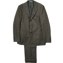 KENNETH FIELD ケネスフィールド 日本製 BIRDS EYE WOOL FLANNEL SUITS 60s SPORTS COAT TRIM TROUSER 1P JK(36)/PT(31) DARK BROWN スーツ セットアップ FOX BROTHERS バーズアイ【中古】【KENNETH FIELD】