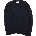 WILLIAM LOCKIE x UNITED ARROWS ウィリアムロッキー ユナイテッドアローズ 別注 スコットランド製 ケーブルクルーネックニット 11...