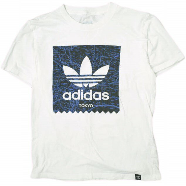 adidas アディダス TOKYO FLAGSHIP STORE EXCLUSIVE T-SHIRTS BB TOKYO TEE トレフォイルロゴTシャツ S96167 L(JPN) White 半袖 トップス