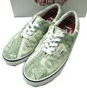 SUPREME x VANS シュプリーム バンズ 23SS 別注 DOLLAR ERA ダラー エラ US11.5(29.5cm) Green キャンバス Pop Cush スニーカー シューズ【新古品】【中古】【SUPREME × VANS】