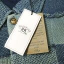 RRL ダブルアールエル パッチワークコットンワークシャツセーター MNRRSWE16820125 XL Indigo Double RL ニット ジャケット 定価259,600円 トップス【新古品】【中古】【RRL】