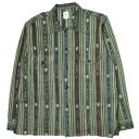 South2 West8 サウスツーウェストエイト S2W8 Smokey Shirt - Cotton Cloth / Ikat Pattern イカット柄 スモーキーシャツ FK837 S Green 長袖 トップス【新古品】【中古】【South2 West8】