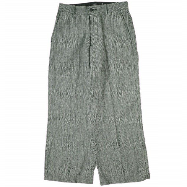 VAPORIZE ヴェイパライズ 23AW Herringbone Wide Slacks ヘリンボーンワイドスラックス 11-24-1270-052 S グレー パンツ BEAMS ボトムス【中古】【VAPORIZE】