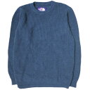 THE NORTH FACE PURPLE LABEL ザ ノースフェイス パープルレーベル 日本製 COOLMAX CREW NECK SWEATER 畦編み クールマックスクルーネックニット NT6601N M Blue セーター nanamica プルオーバー トップス【中古】【THE NORTH FACE PURPLE LABEL】