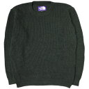 THE NORTH FACE PURPLE LABEL ザ ノースフェイス パープルレーベル 日本製 COOLMAX CREW NECK SWEATER 畦編み クールマックスクルーネックニット NT6601N M Black セーター nanamica プルオーバー トップス【中古】【THE NORTH FACE PURPLE LABEL】