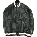 BEAMS PLUS ビームスプラス 22AW レザースポーツブルゾン 38-18-0291-202 M BLACK 革ジャン スタジャン アワードジャケット アウター【中古】【BEAMS PLUS】