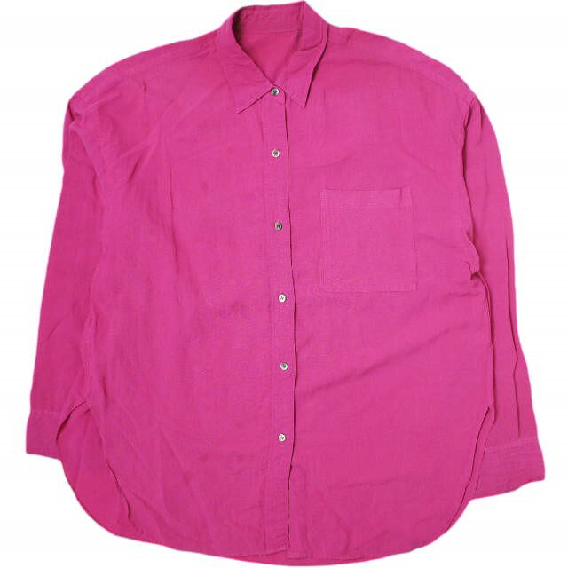 CITYSHOP シティショップ 22SS 日本製 SEE-THOROUGH BIG SHIRT シースルービッグシャツ 22050042509010 Free ピンク 長袖 オーバーサイズ トップス