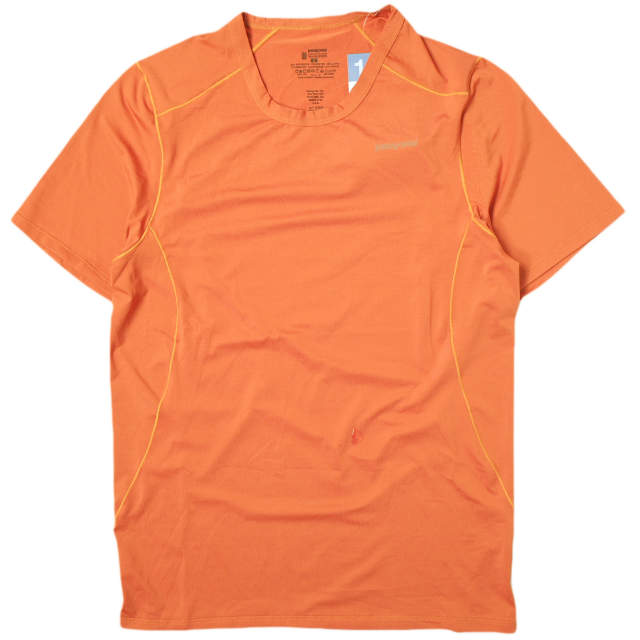 PATAGONIA パタゴニア 11AW M's Capilene 1 Silkweight Stretch T-Shirt メンズ キャプリーン1 シルクウエイト ストレッチTシャツ 45600 S DMO オレンジ 半袖 トップス【新古品】【中古】【PATAGONIA】