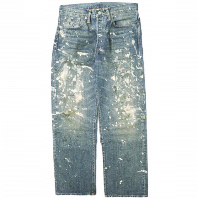 RRL ダブルアールエル アメリカ製 VINTAGE 5 POCKET FULL LENGTH CLASSIC JEANS TILLY WASH ペンキ加工セルビッチ5ポケットジーンズ 782840627001 31 インディゴ Double RL デニム パンツ ボタンフライ ボトムス【中古】【RRL】のサムネイル