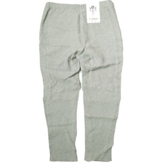 e JEANS イージーンズ 日本製 HONEYCOMB EASY PANTS 岡山児島 ハニカムコットン イージーパンツ e809-003 4 Gray 立体裁断 テーパード 定価31,900円 ボトムス【新古品】【中古】【e JEANS】