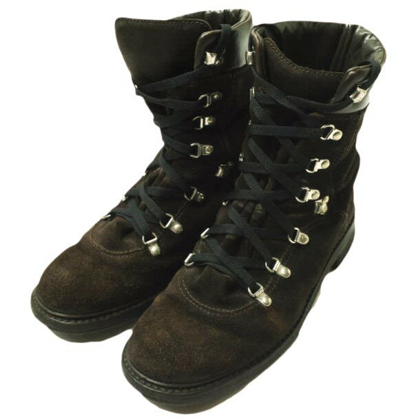 BUTTERO ブッテロ イタリア製 スエードトレッキングブーツ B2452 40(26cm) Dark Brown マウンテンブーツ シューズ【中古】【BUT...